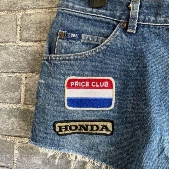 Lee Urban Renewal Vintage Remade Jean Shorts Patch - Picture 7 of 10